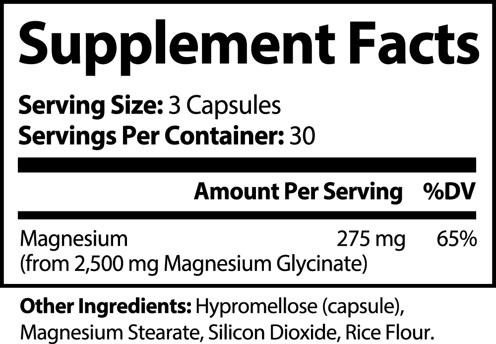 MINDGlow Magnesium Glycinate Capsules